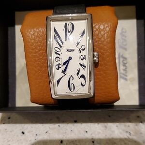 Tissot Silver 1925 Collection Watch with Black Strap